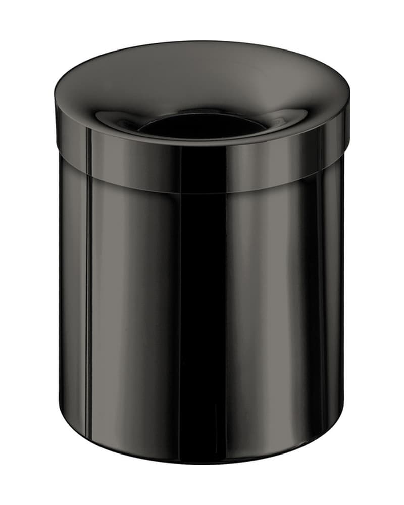 Χαρτοδοχείο 5lt Sanco Open Bins 90650-PVD-05PL PVD Gun Metal Polished Φ20,5x24,5cm