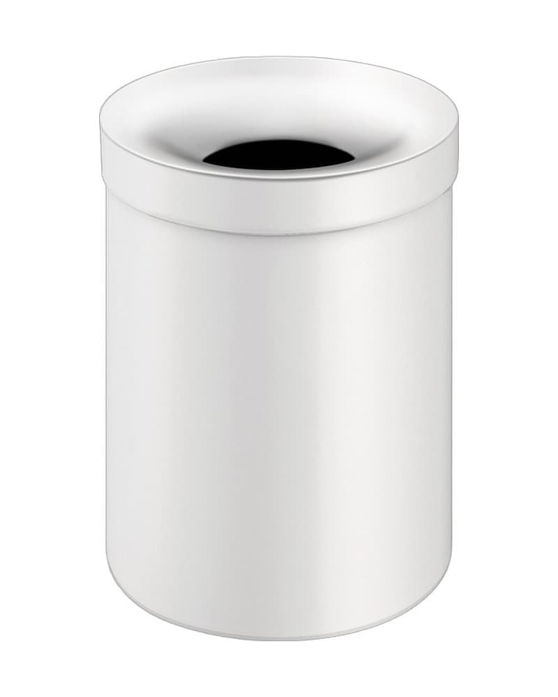 Χαρτοδοχείο 12lt Sanco Open Bins 90654-Μ101 Ματ Λευκό Φ25x38,5cm