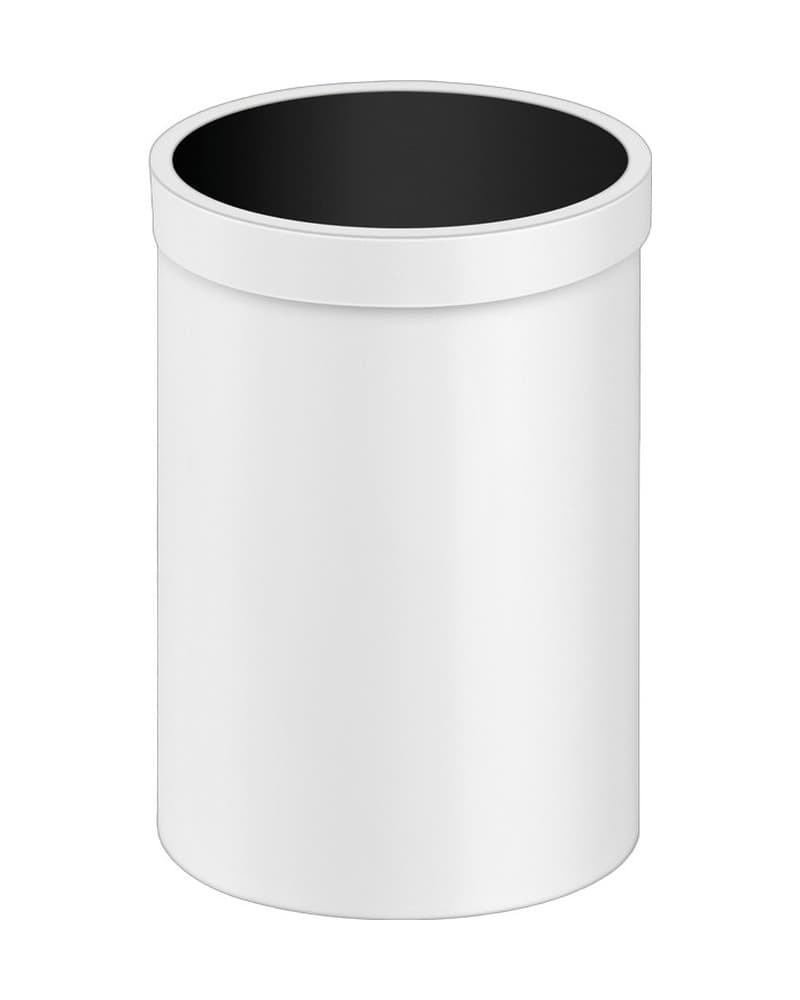 Χαρτοδοχείο 12lt Sanco Open Bins 90664-Μ101 Ματ Λευκό Φ25x38,5cm