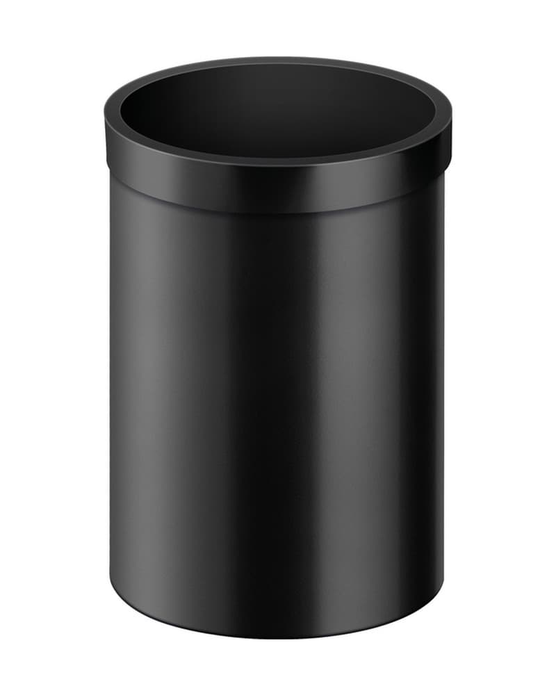 Χαρτοδοχείο 12lt Sanco Open Bins 90664-Μ116 Ματ Μαύρο Φ25x38,5cm