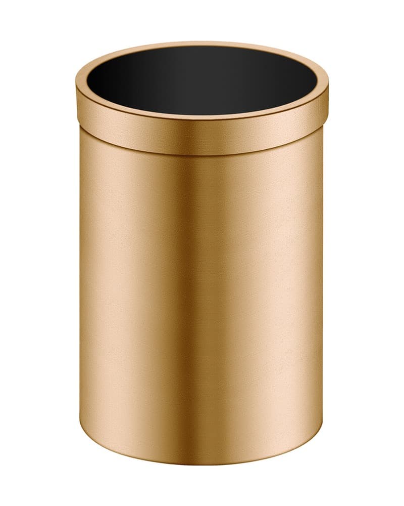 Χαρτοδοχείο 12lt Sanco Open Bins 90664-PVD-01BR PVD Warm Bronze Brushed Φ25x38,5cm