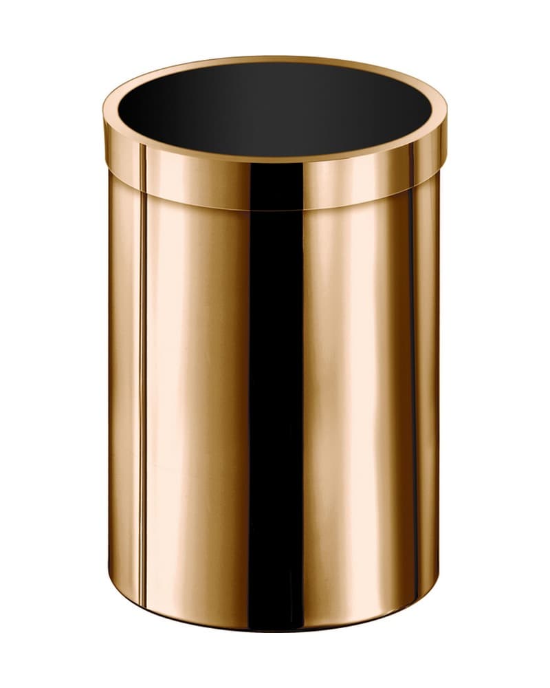 Χαρτοδοχείο 12lt Sanco Open Bins 90664-PVD-01PL PVD Warm Bronze Polished Φ25x38,5cm