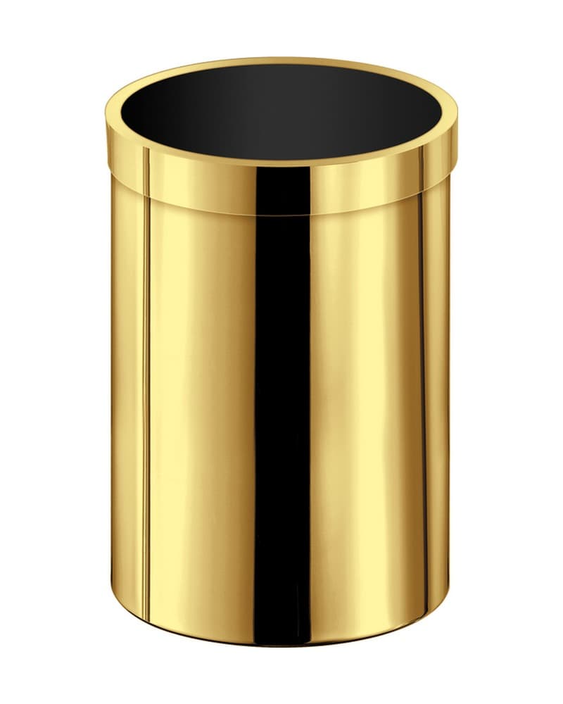 Χαρτοδοχείο 12lt Sanco Open Bins 90664-PVD-02PL PVD Golden Brass Polished Φ25x38,5cm