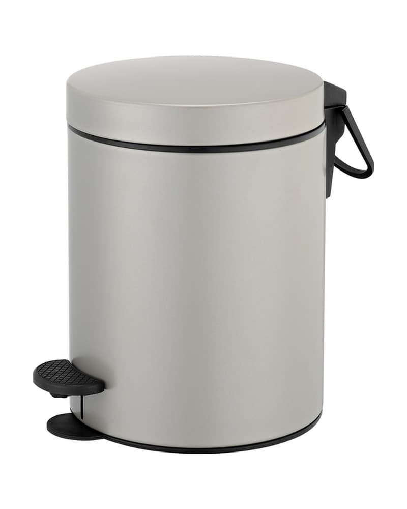Χαρτοδοχείο 5lt soft close Sanco Waste Bins 90680-M104 Cement Gray Mat Φ20,5x28cm