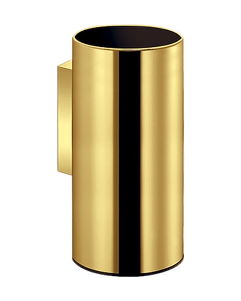 Ποτηροθήκη Επιτοίχια Sanco 91151-PVD-02PL PVD Golden Brass Polished 7,5x6x12cm
