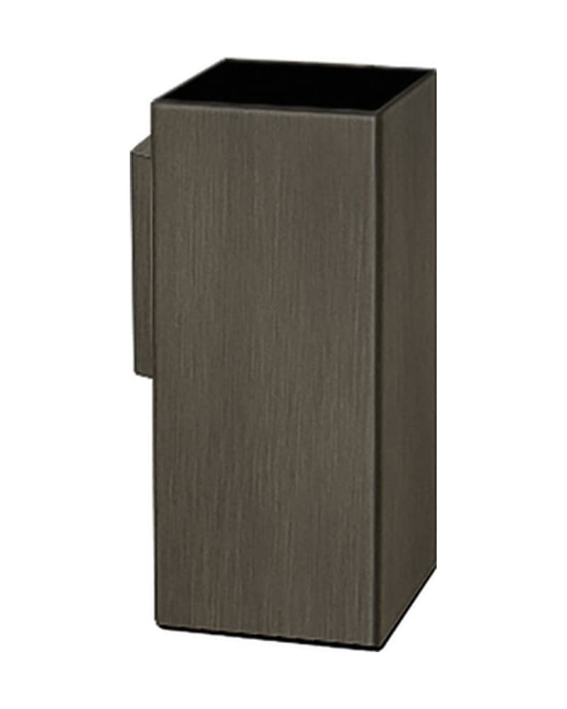 Ποτηροθήκη Επιτοίχια Sanco 91153-DM25 Dark Bronze Mat 6,5x5x13cm