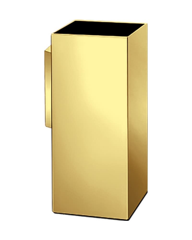 Ποτηροθήκη Επιτοίχια Sanco 91153-PVD-02PL PVD Golden Brass Polished 6,5x5x13cm