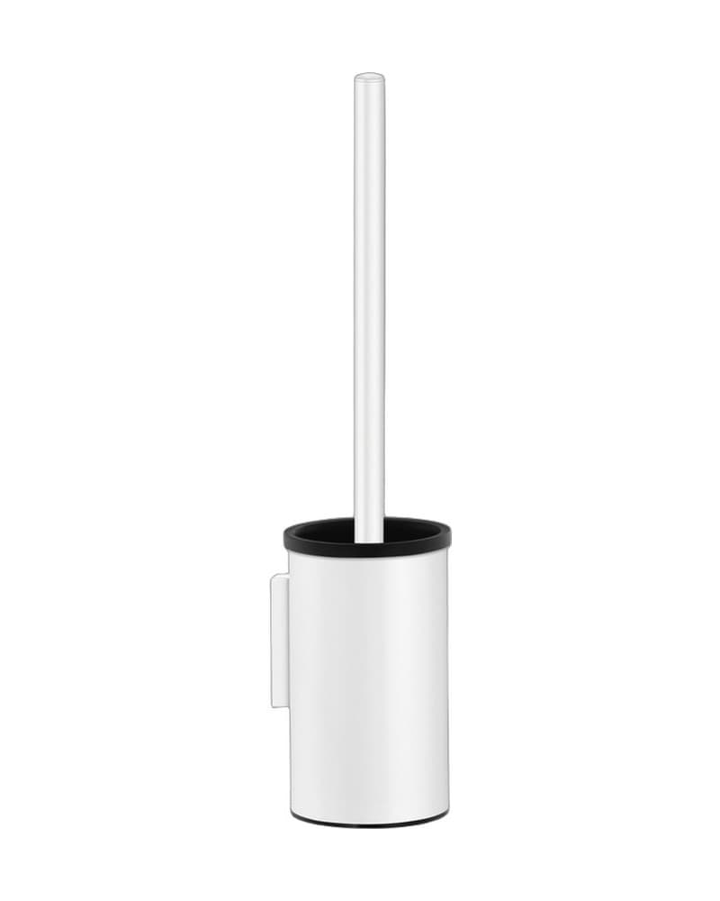 Πιγκάλ Επιτοίχιο (ανοιχτού τύπου) Sanco Toilet Brush Holders 91593-Μ101 Ματ Λευκό Φ9x36cm