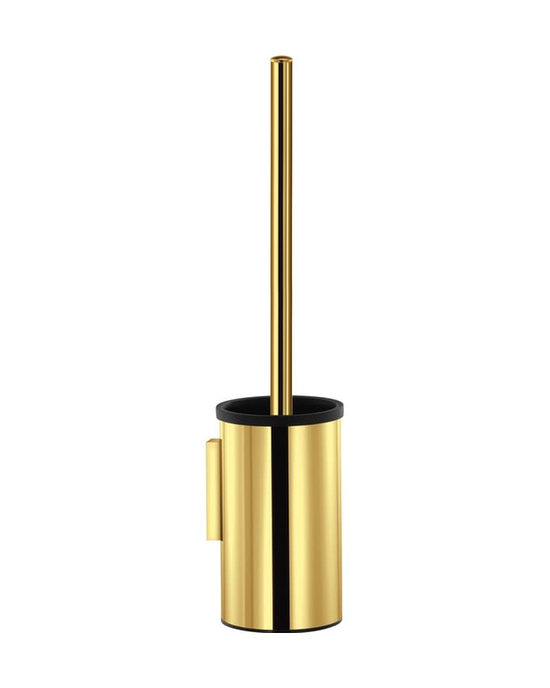 Πιγκάλ Επιτοίχιο (ανοιχτού τύπου) Sanco Toilet Brush Holders 91593-PVD-02PL PVD Golden Brass Polished Φ9x36cm