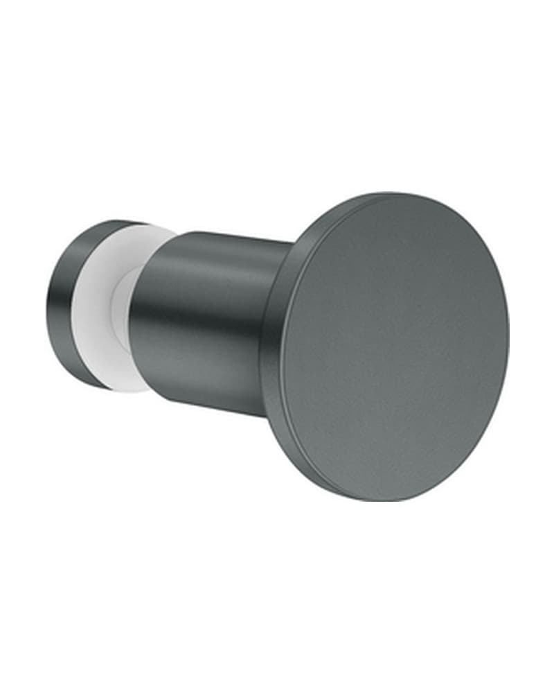 Πόμολο Άγκιστρο μονό για τζάμι Sanco GL0670-Μ118 Anthracite Grained Φ3,5x3,5cm