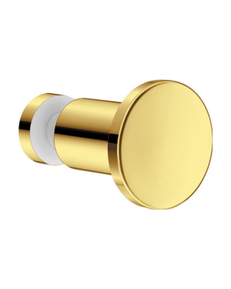 Πόμολο Άγκιστρο μονό για τζάμι Sanco GL0670-PVD-02PL PVD Golden Brass Polished Φ3,5x3,5cm