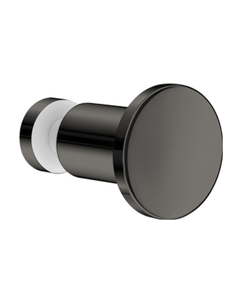 Πόμολο Άγκιστρο μονό για τζάμι Sanco GL0670-PVD-05PL PVD Gun Metal Polished Φ3,5x3,5cm