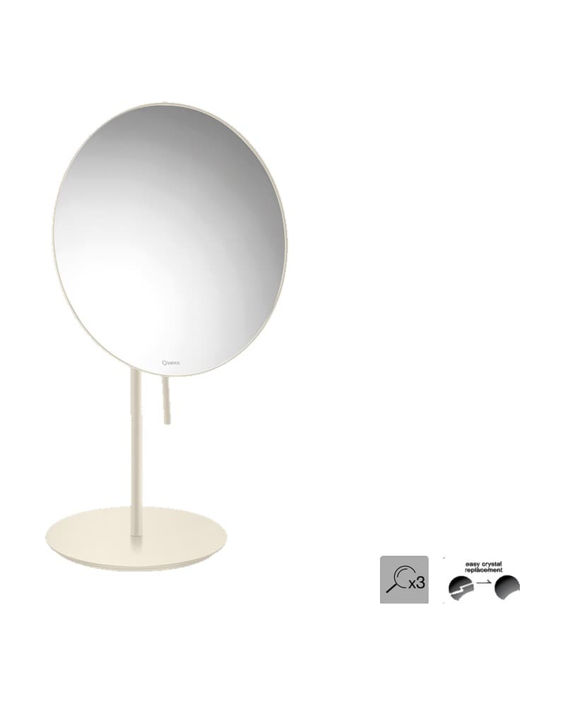 Μεγεθυντικός Καθρέπτης Επικαθήμενος (x3) Sanco Cosmetic mirrors MR-703-Μ102 Beige Mat Φ20x33,5cm