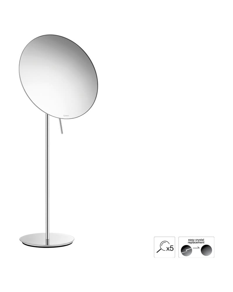 Μεγεθυντικός Καθρέπτης Επικαθήμενος (x5) Sanco Cosmetic mirrors MR-766-Α03 Χρώμιο Φ25x60cm