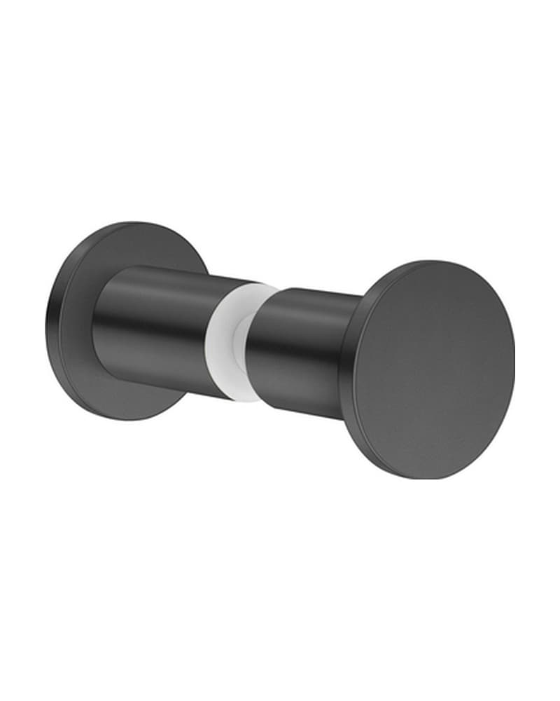 Πόμολο Άγκιστρο μονό για τζάμι Sanco SET-GL0670-122 Graphite Dark Φ3,5x3,5cm