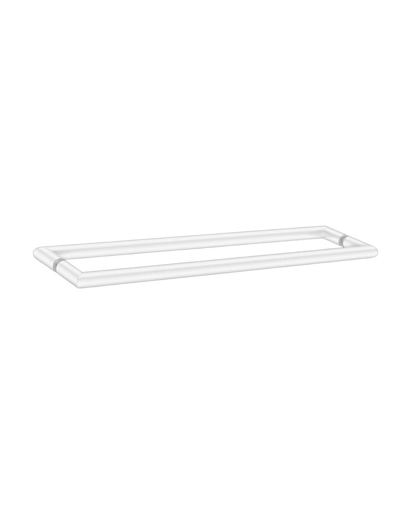 Λαβή για τζάμι Διπλή Sanco SET-GL0715-Μ101 Ματ Λευκό 52x6x2cm