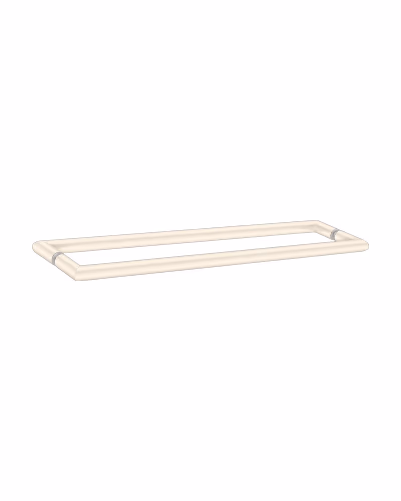 Λαβή για τζάμι Διπλή Sanco SET-GL0715-Μ102 Beige Mat 52x6x2cm