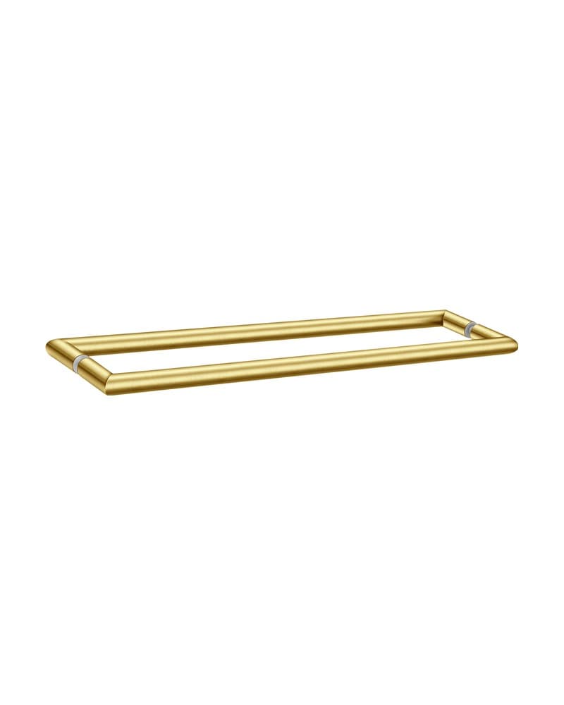 Λαβή για τζάμι Διπλή Sanco SET-GL0715-PVD-02BR PVD Golden Brass Brushed 52x6x2cm