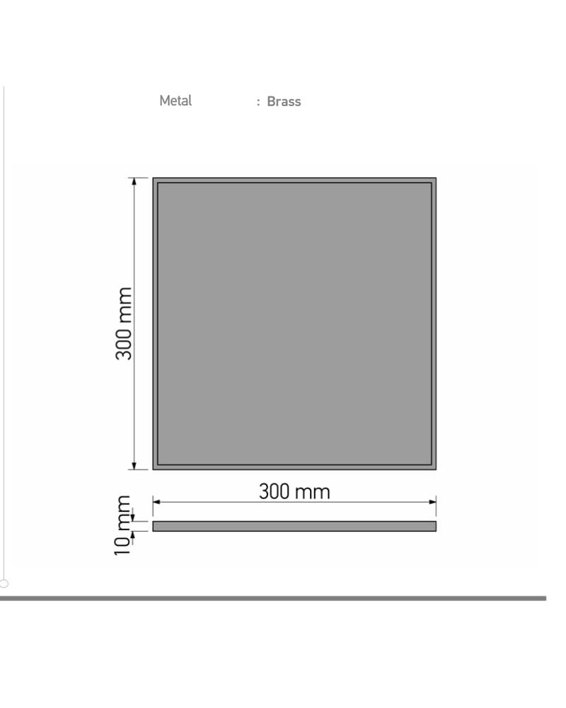 Δίσκος Καφέ Sanco Hotel Amenities 00137-Α03 Χρώμιο 30x30x1cm - 2