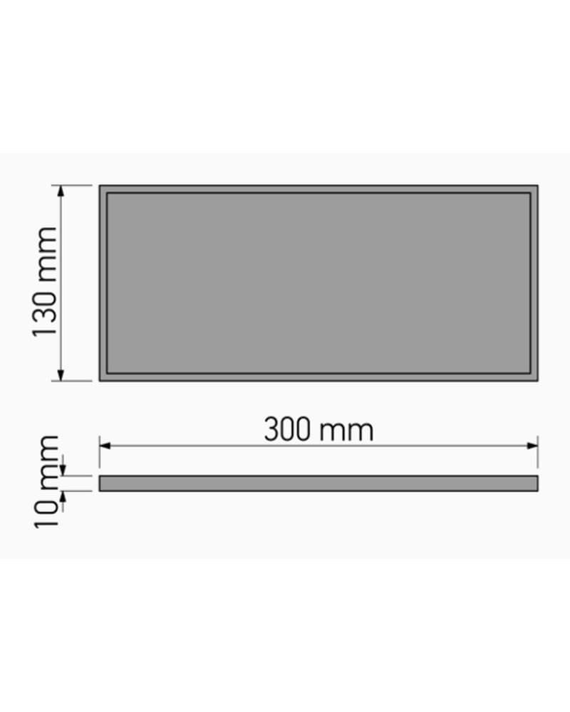 Stand Amenitis Επιτοίχια Sanco 00143-Α03 Χρώμιο 30x13x1cm - 2