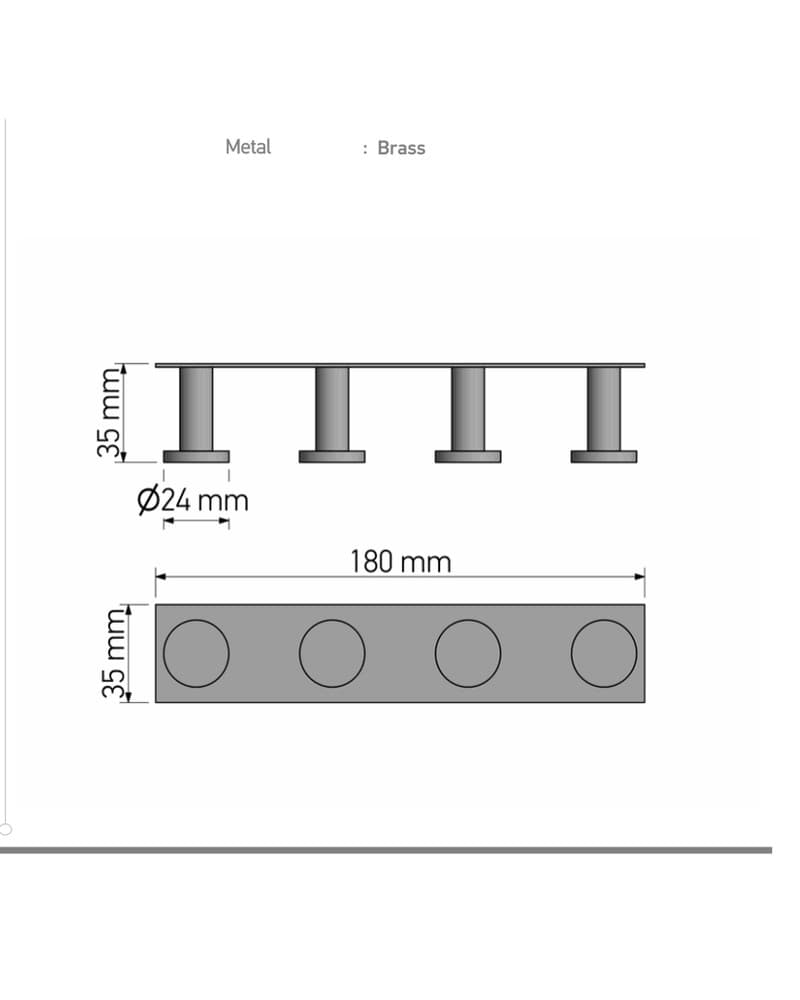 Άγκιστρο Τετραπλό Sanco Bath Robe Hook & Door Stop 00684-Α03 Χρώμιο 18x3,5x3,5cm - 2
