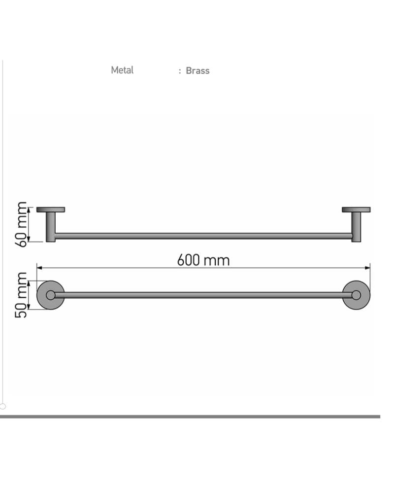 Πετσετοκρεμάστρα Sanco Twist 14304-Α03 Χρώμιο 60x6x5cm - 2