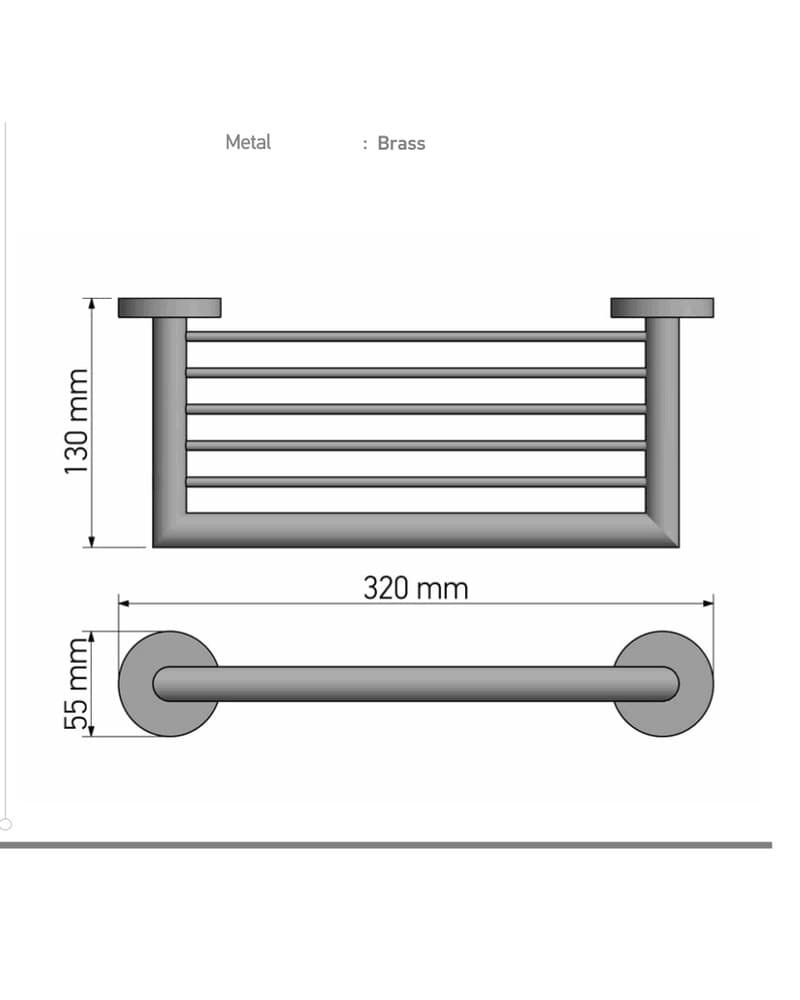 Σπογγοθήκη Sanco Corner 22743-Α03 Χρώμιο 32x13x5,5cm - 2