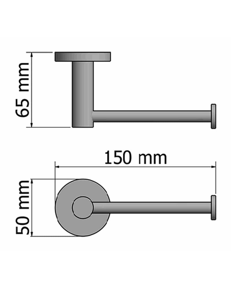 Χαρτοθήκη Sanco Inox Project 28706-Μ90 Inox Σατινέ 15x6,5x5cm - 2