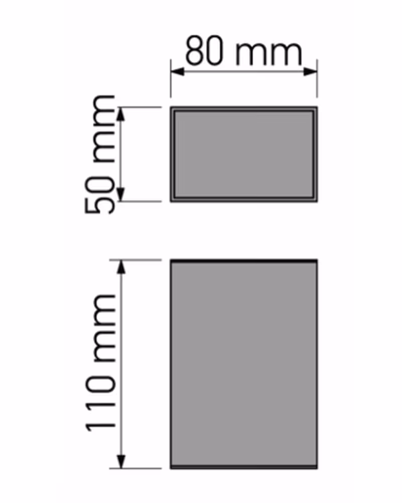 Ποτηροθήκη Επικαθήμενη Sanco 90154-Α03 Χρώμιο 8x5x11cm - 2