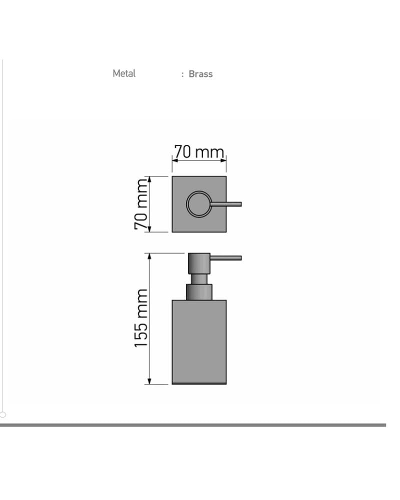 Ντισπένσερ Επικαθήμενο Sanco 90352-Α03 500ml Χρώμιο 7x7x15,5cm - 2