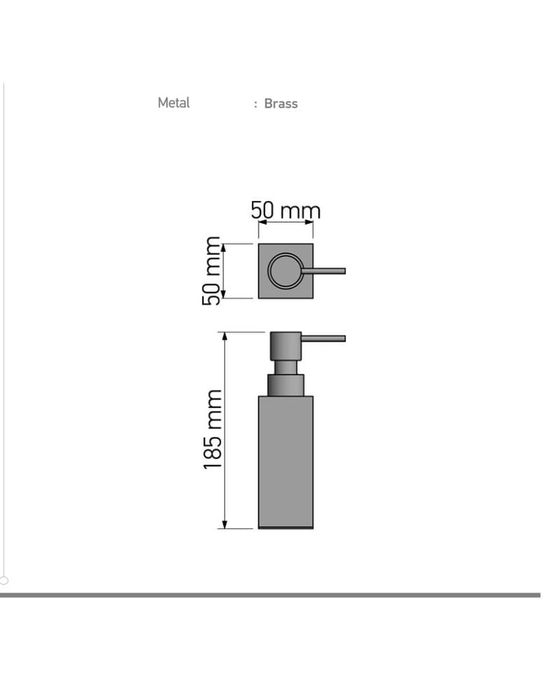 Ντισπένσερ Επικαθήμενο Sanco 90353-Α03 350ml Χρώμιο 5x5x18,5cm - 2