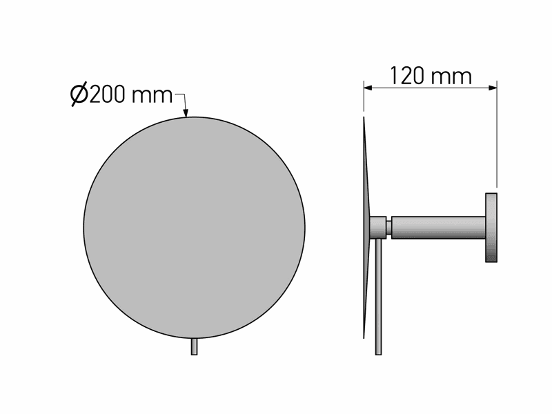 Μεγεθυντικός Καθρέπτης Επιτοίχιος (x3) Sanco Cosmetic mirrors MR-702-Α03 Χρώμιο Φ20x12cm - 2