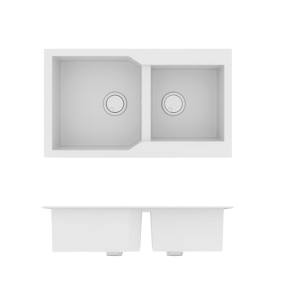 Νεροχύτης κουζίνας Sanitec Ultra Granite 804 86x50 (ένθετος)