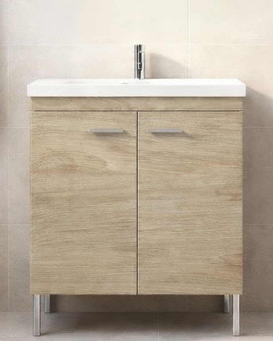 Έπιπλο μπάνιου με νιπτήρα Savvopoulos Argo 65 Grey Craft 65x45x82cm