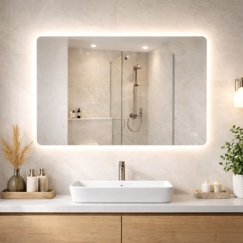 Καθρέπτης μπάνιου με Led Savvopoulos Xenon 100x70cm