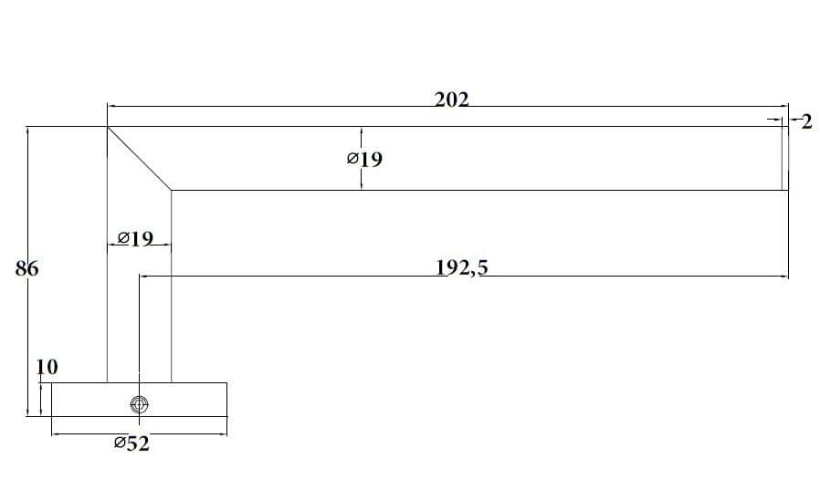 Κρίκος Πετσέτας Sparke Gilda 11 Ματ Μαύρο 22x5,2x8,6cm - 2