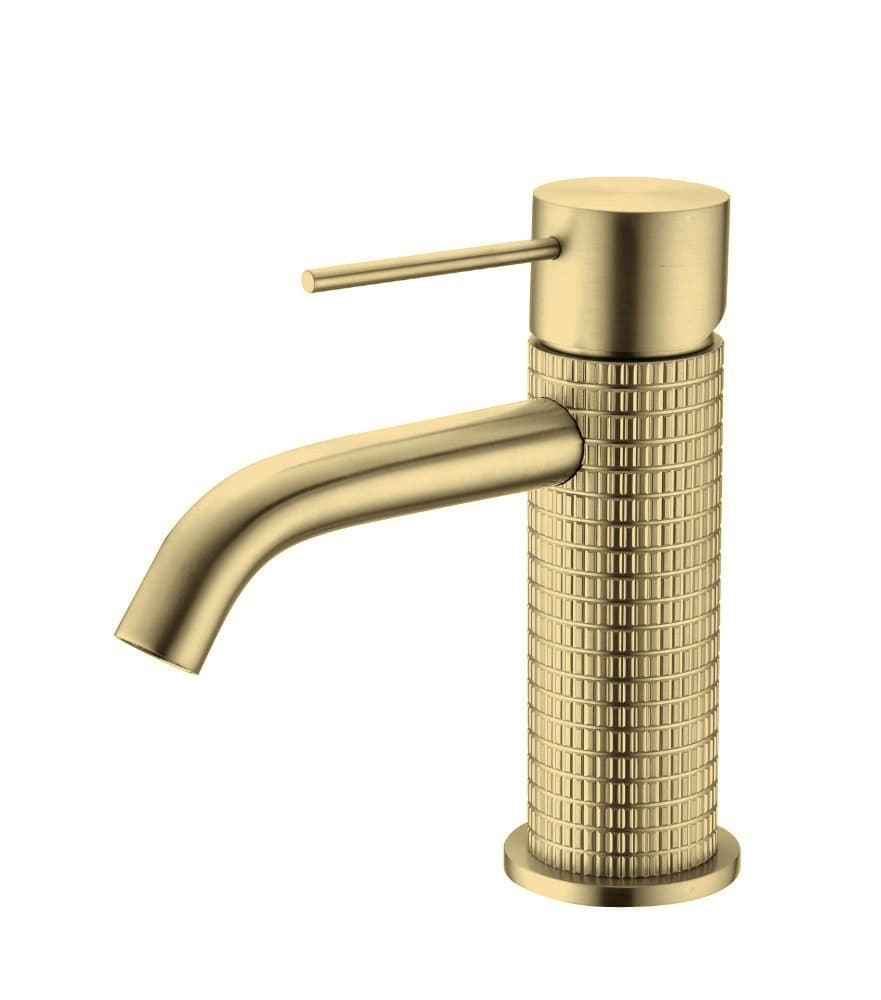 Μπαταρία Νιπτήρος Sparke Miratto 01 Brushed Gold PVD