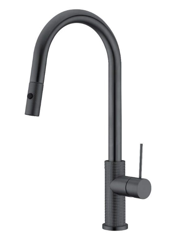 Μπαταρία κουζίνας Sparke Miratto 03 Gun Metal Grey PVD Υ45,3cm