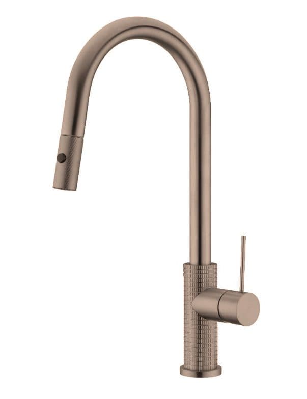 Μπαταρία κουζίνας Sparke Miratto 03 Brushed Rose Gold PVD Υ45,3cm