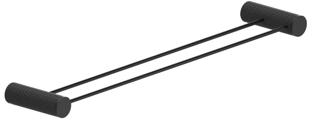 Πετσετοκρεμάστρα Διπλή Sparke Miratto 06 Ματ Μαύρο 60x3,5x11,3cm