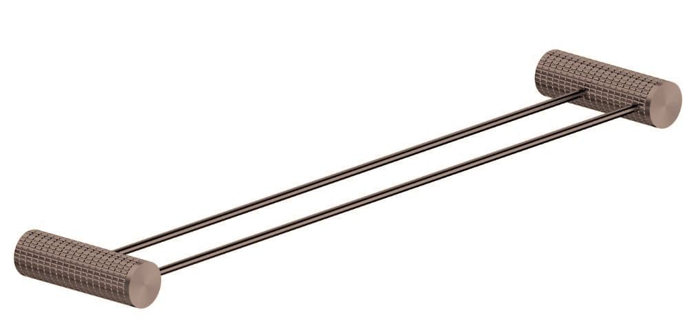Πετσετοκρεμάστρα Διπλή Sparke Miratto 06 Brushed Rose Gold PVD 60x3,5x11,3cm