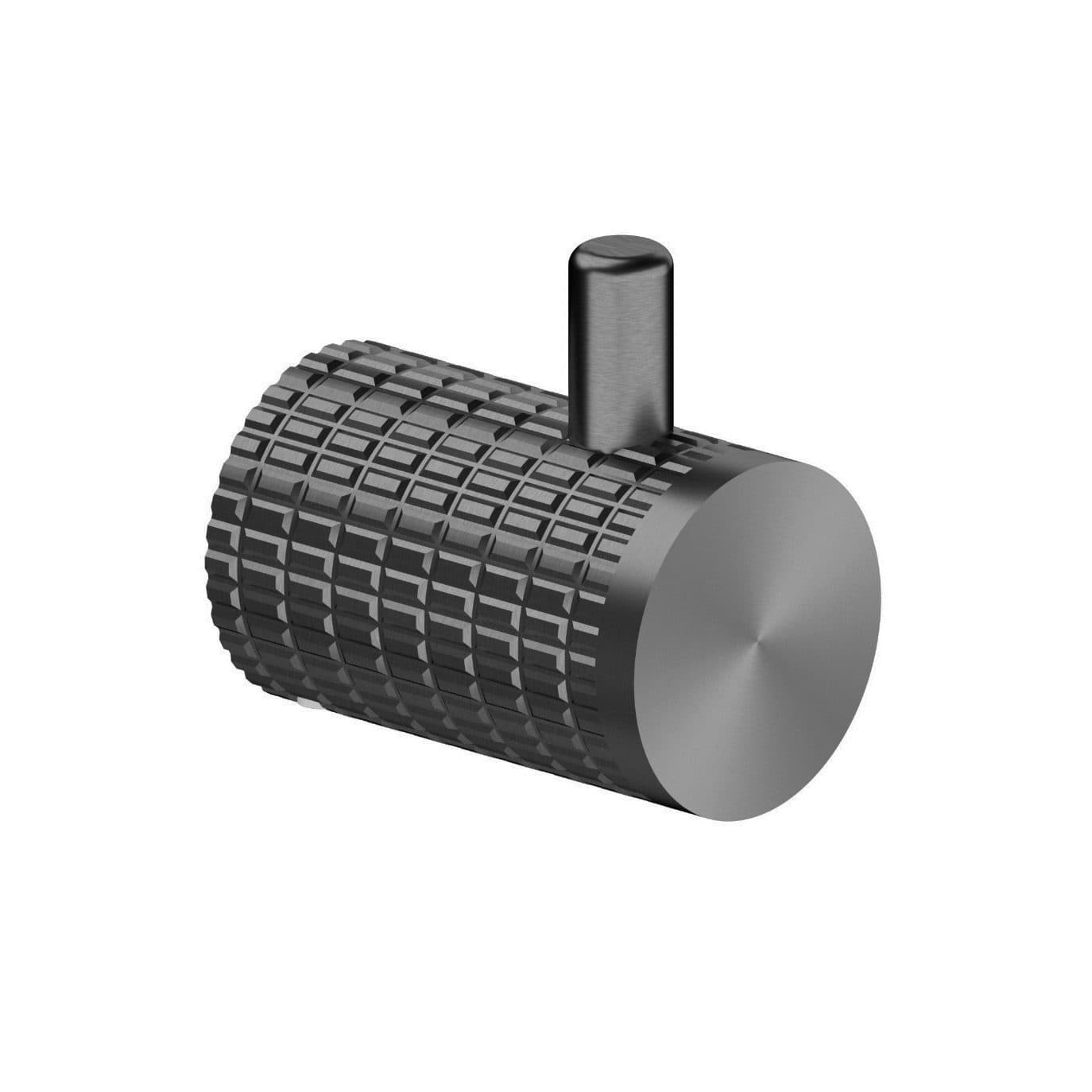 Άγκιστρο μονό Sparke Miratto 07 Gun Metal Grey PVD Φ3,5x5,5cm