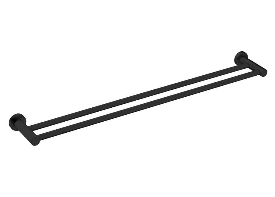 Πετσετοκρεμάστρα Διπλή Sparke Musa 16 Ματ Μαύρο 80x3,5x11,7cm