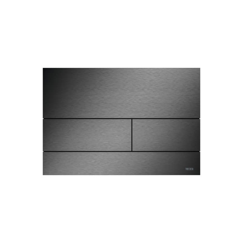 Πλακέτα χειρισμού μεταλλική Tece Square II 9240846 Brushed Black Chrome PVD (anti-fingerprint) 22x15cm