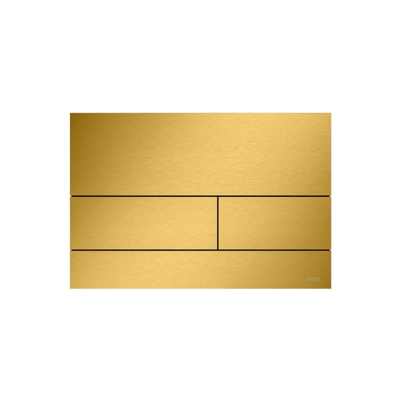 Πλακέτα χειρισμού μεταλλική Tece Square II 9240847 Brushed Gold Optic PVD (anti-fingerprint) 22x15cm