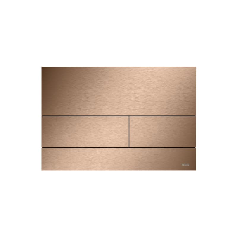 Πλακέτα χειρισμού μεταλλική Tece Square II 9240848 Brushed Red Gold Optic PVD (anti-fingerprint) 22x15cm