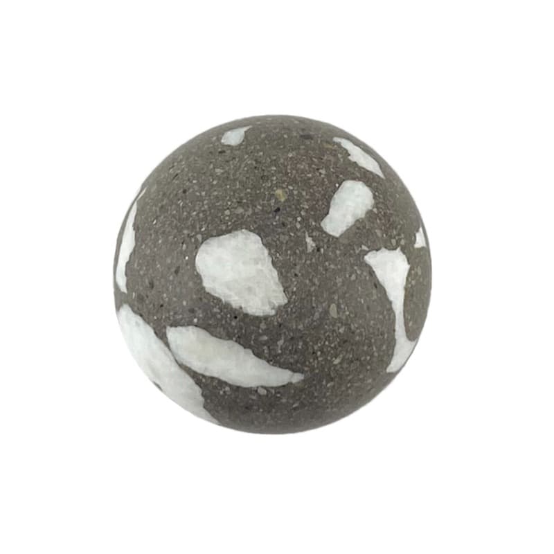 Πόμολο Επίπλων Urbi et Orbi Demenico Rock Sphere Terrazzo Black Small Φ35mm