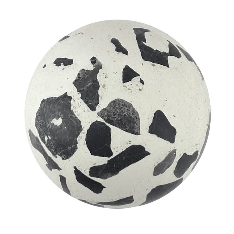 Μπουλ Εξώθυρας Urbi et Orbi Demenico Rock Sphere Terrazzo White Large Φ65mm - 2