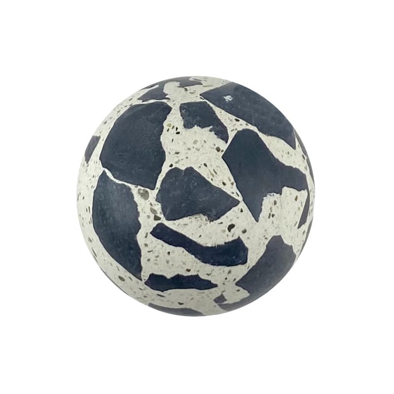 Πόμολο Επίπλων Urbi et Orbi Demenico Rock Sphere Terrazzo White Small Φ35mm - 2