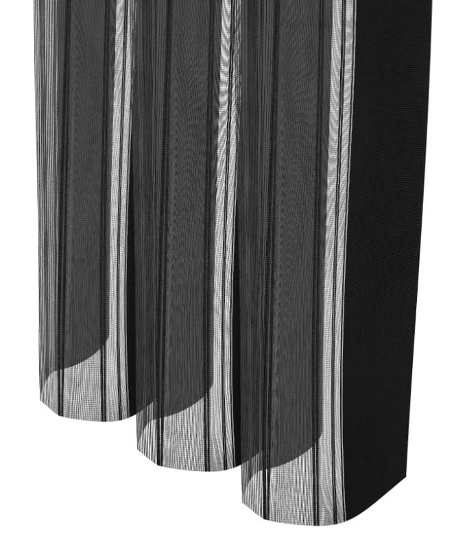 Κάθετη Κουρτίνα Wave Verticurtain Enis VJ-LINE-07 Μαύρο